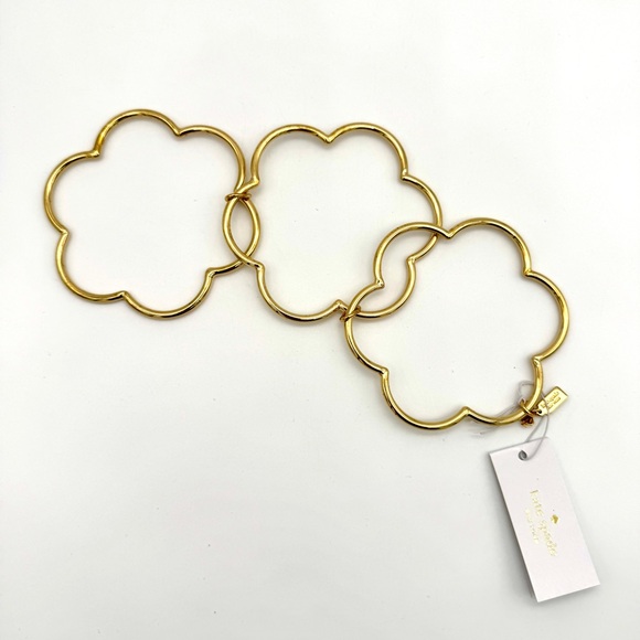 KATE SPADE Scrunched Scallops Stackable Bangle Set - WBRUF716 - Picture 5 of 7